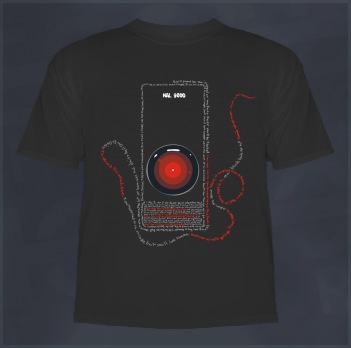 2001: A Space Odyssey T-Shirt (HAL 9000, Stanley Kubrick)