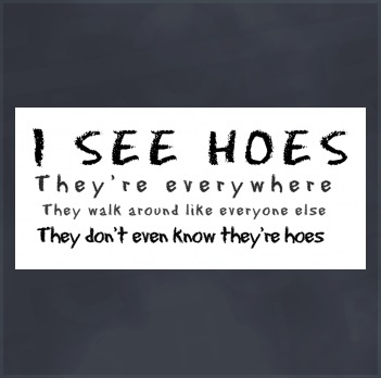 Alternate 6th Sense Clubbing T-Shirt (I see Hoes)