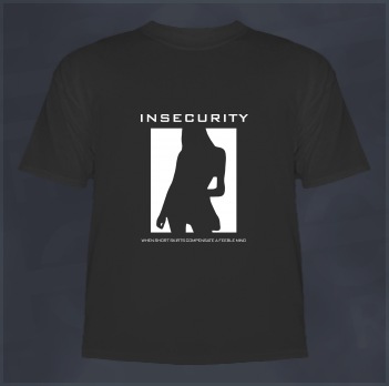 Insecurity and Short Skirts Clubbing T-Shirt (Dumb Girls)