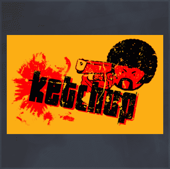 Pulp Fiction T-Shirt (Quentin Tarantino, Ketchup)