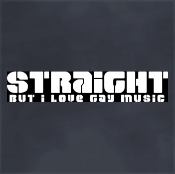 Straight - But I Love Gay Music T-Shirt (ABBA, Pet Shop Boys, Erasure)