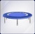 The Needak Soft-Bounce/Hard-Bounce Folding/Non-Folding Rebounder - Platinum Blue